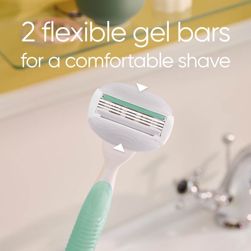 Comfortglide Sensitive Women's Razor Blade Refills For Sensitive Skin (Lubrication Strip With A Touch Of Aloe Vera For Less Irritation) 4s