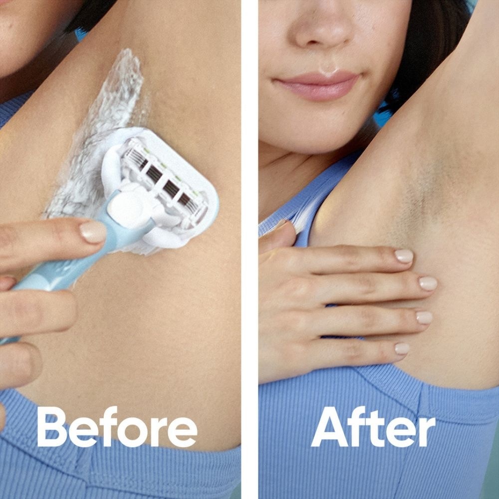 Deluxe Smooth Sensitive Refill Blades (Lubrication Strip With Aloe Vera That Helps Protect You Sensitive Skin Against Shaving Irritation) 8s