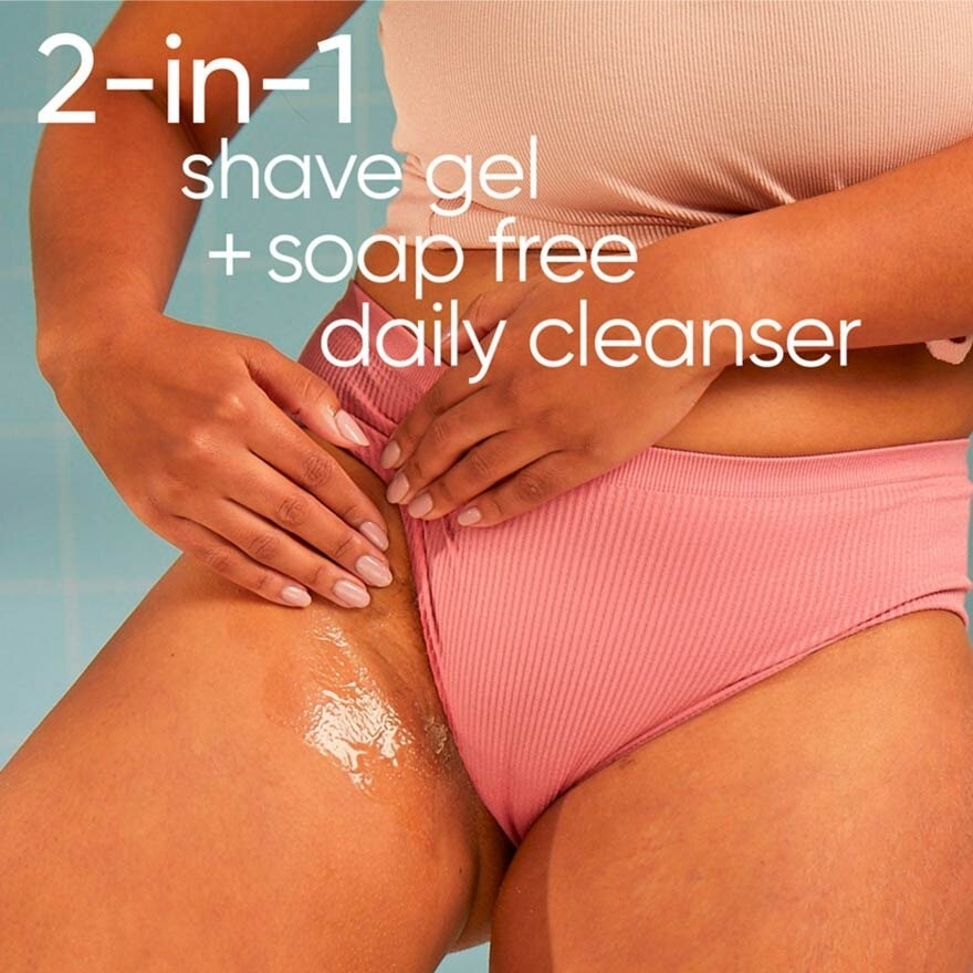 2 In 1 Cleanser + Shave Gel For Pubic Hair And Skin 190ml