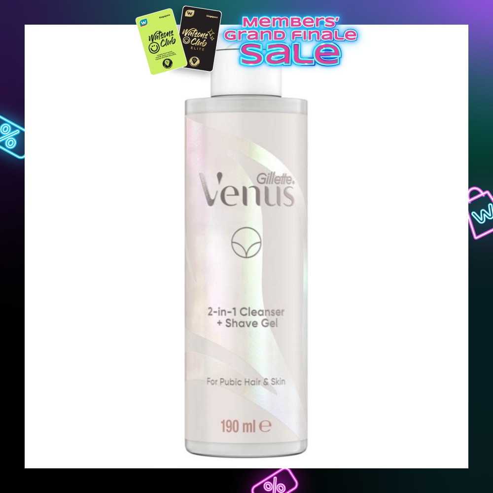 2 In 1 Cleanser + Shave Gel For Pubic Hair And Skin 190ml