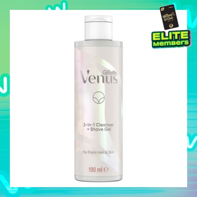 GILLETTE VENUS 2 In 1 Cleanser + Shave Gel For Pubic Hair And Skin 190ml