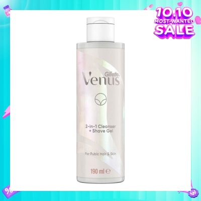 GILLETTE VENUS 2 In 1 Cleanser + Shave Gel For Pubic Hair And Skin 190ml