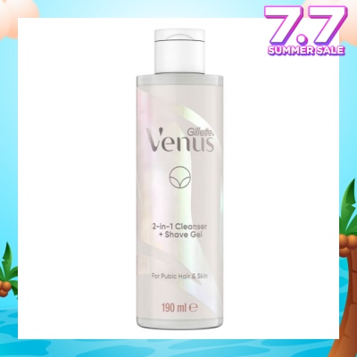 GILLETTE VENUS 2 In 1 Cleanser + Shave Gel For Pubic Hair And Skin 190ml