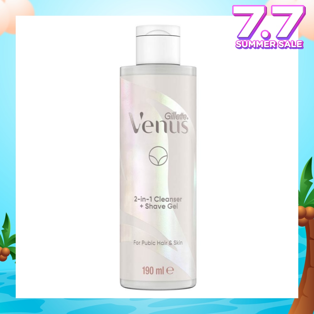 2 In 1 Cleanser + Shave Gel For Pubic Hair And Skin 190ml