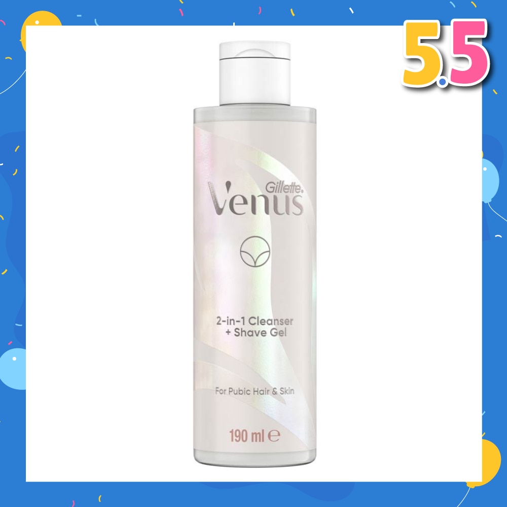 2 In 1 Cleanser + Shave Gel For Pubic Hair And Skin 190ml