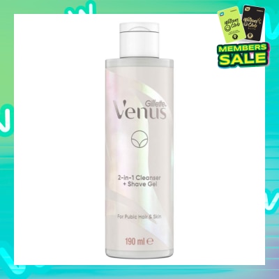 GILLETTE VENUS 2 In 1 Cleanser + Shave Gel For Pubic Hair And Skin 190ml