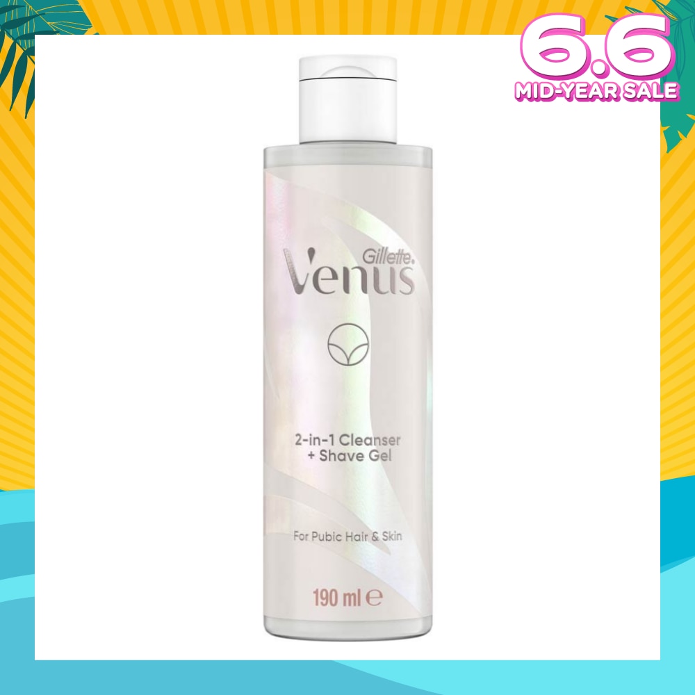 2 In 1 Cleanser + Shave Gel For Pubic Hair And Skin 190ml