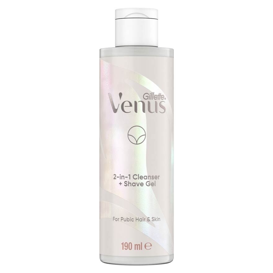 2 In 1 Cleanser + Shave Gel For Pubic Hair And Skin 190ml