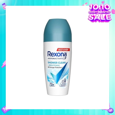 REXONA Shower Clean And Brightening Anti Perspirant With Motion Activated Technology (Up To 72 Hours Protection Against Sweat And Odour) 45ml