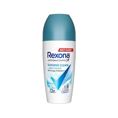 REXONA Shower Clean And Brightening Anti Perspirant With Motion Activated Technology (Up To 72 Hours Protection Against Sweat And Odour) 45ml