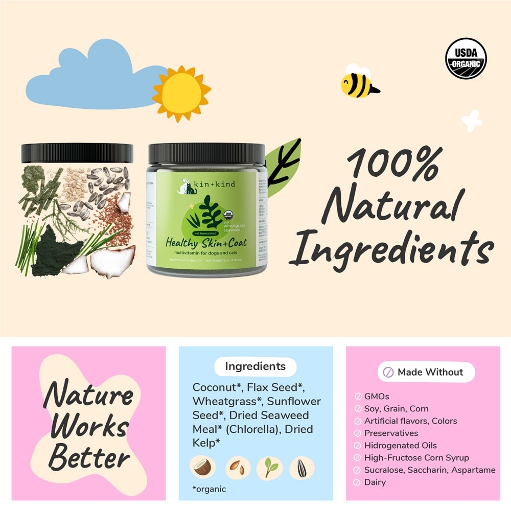 Skin Coat Dog & Cat Supplement 113g