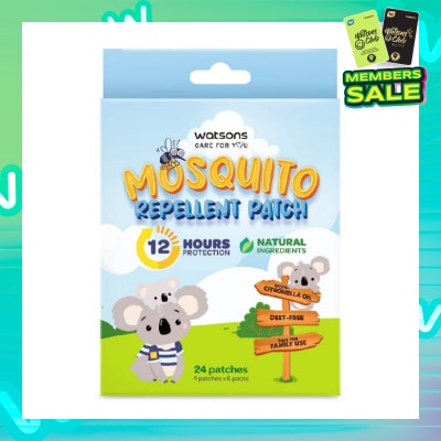 WATSONS Mosquito Repellent Patch (12 Hours Protection, Natural Ingredients) 24s