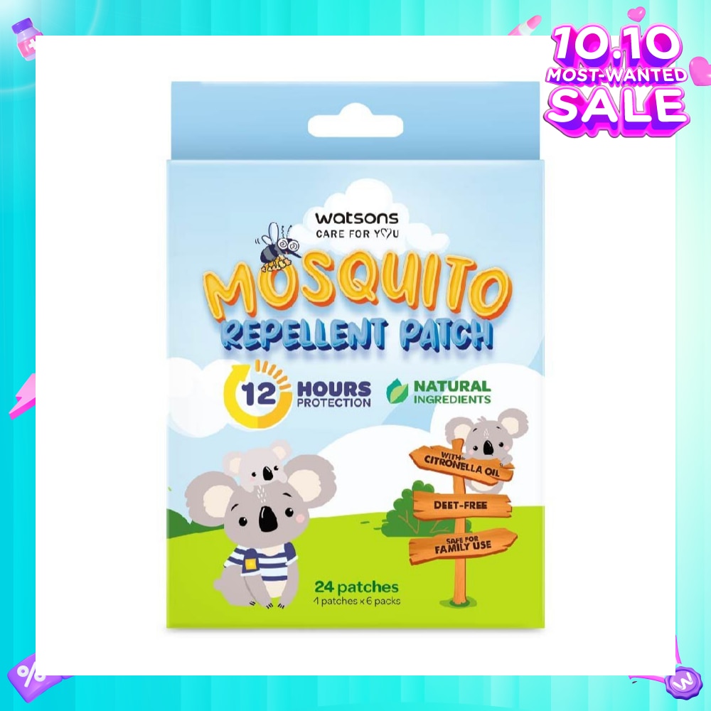 Mosquito Repellent Patch (12 Hours Protection, Natural Ingredients) 24s