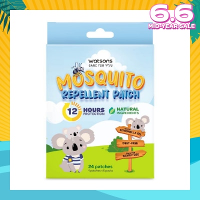 WATSONS Mosquito Repellent Patch (12 Hours Protection, Natural Ingredients) 24s