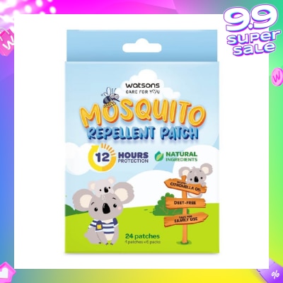 WATSONS Mosquito Repellent Patch (12 Hours Protection, Natural Ingredients) 24s