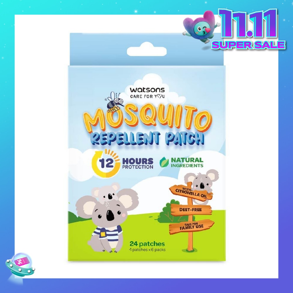 Mosquito Repellent Patch (12 Hours Protection, Natural Ingredients) 24s