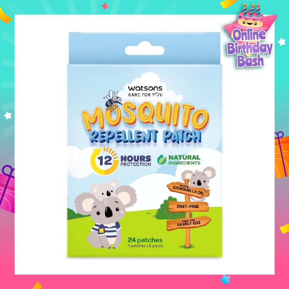 Mosquito Repellent Patch (12 Hours Protection, Natural Ingredients) 24s
