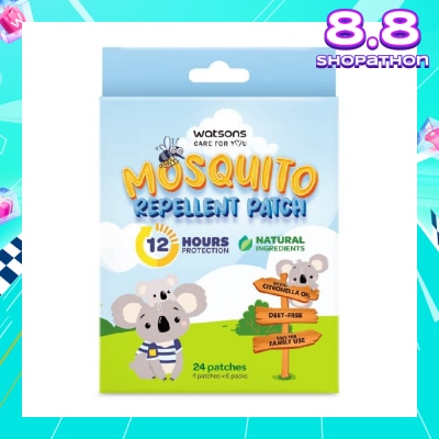 WATSONS Mosquito Repellent Patch (12 Hours Protection, Natural Ingredients) 24s
