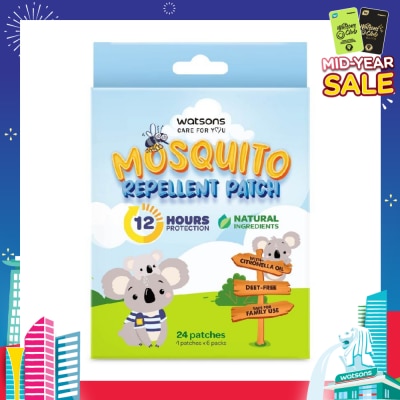 WATSONS Mosquito Repellent Patch (12 Hours Protection, Natural Ingredients) 24s