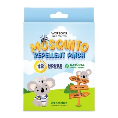 WATSONS Mosquito Repellent Patch (12 Hours Protection, Natural Ingredients) 24s