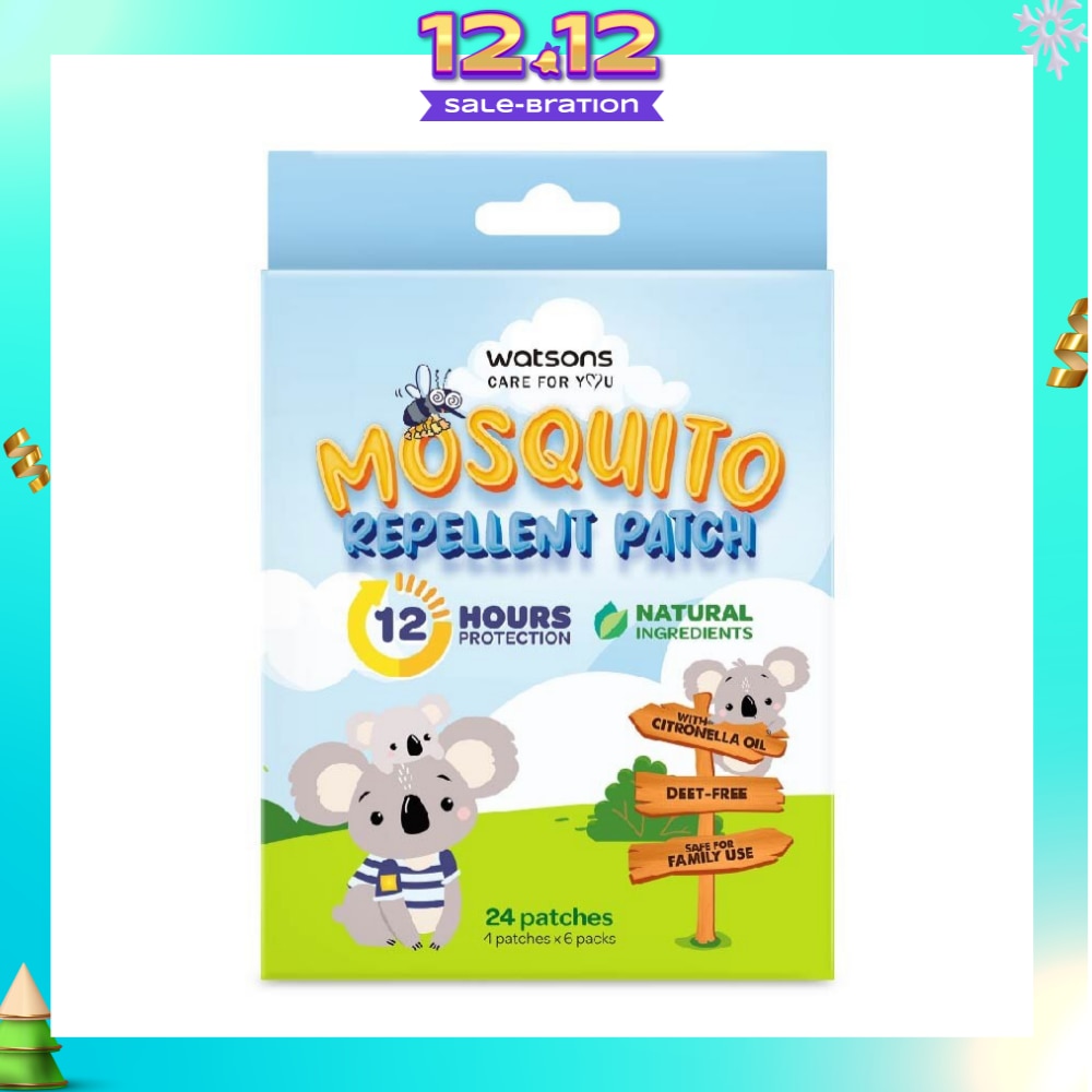 Mosquito Repellent Patch (12 Hours Protection, Natural Ingredients) 24s