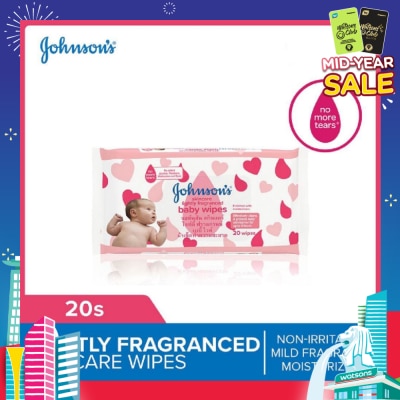 JOHNSON'S Baby Softcare Wipes 20s (Expiry: Oct`2025)