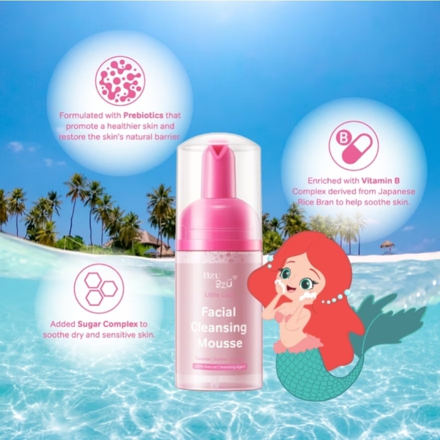 Little Lady Cleansing Mousse (Specially Formulated For Kids Girls) 100ml