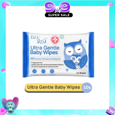 BZU BZU - Ultra Gentle Baby Wipes (Designed For Sensitive Skin) 10s image