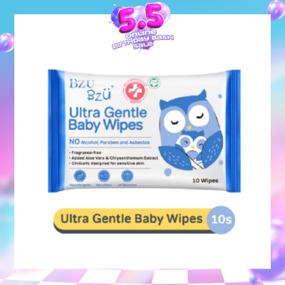 BZU BZU - Ultra Gentle Baby Wipes (Designed For Sensitive Skin) 10s