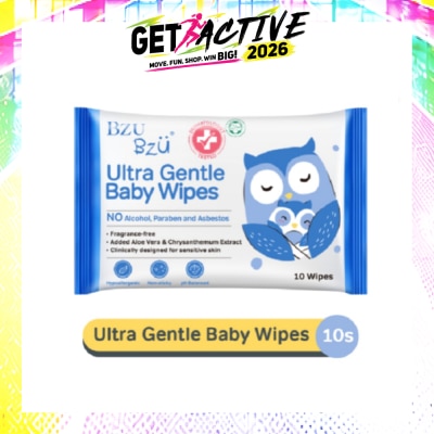 BZU BZU - Ultra Gentle Baby Wipes (Designed For Sensitive Skin) 10s image