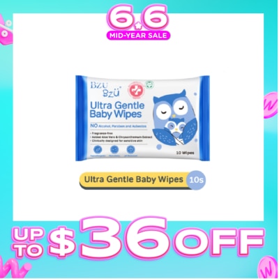 BZU BZU - Ultra Gentle Baby Wipes (Designed For Sensitive Skin) 10s