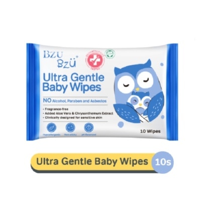 BZU BZU Ultra Gentle Baby Wipes (Designed For Sensitive Skin) 10s