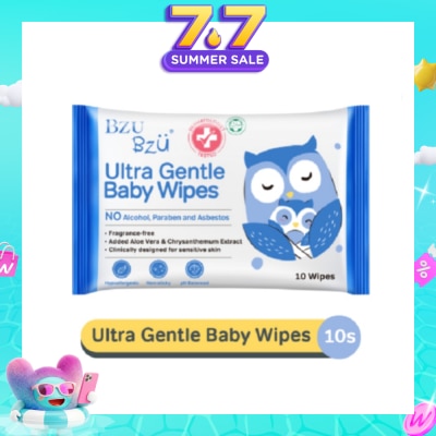 BZU BZU - Ultra Gentle Baby Wipes (Designed For Sensitive Skin) 10s