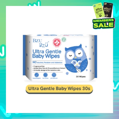 BZU BZU Ultra Gentle Baby Wipes (Designed For Sensitive Skin) 30s