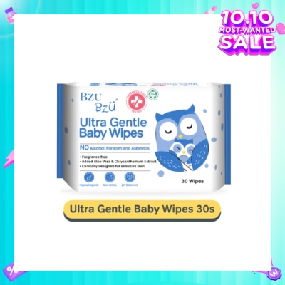 BZU BZU Ultra Gentle Baby Wipes (Designed For Sensitive Skin) 30s