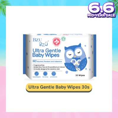 BZU BZU Ultra Gentle Baby Wipes (Designed For Sensitive Skin) 30s