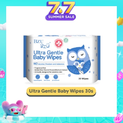 BZU BZU - Ultra Gentle Baby Wipes (Designed For Sensitive Skin) 30s