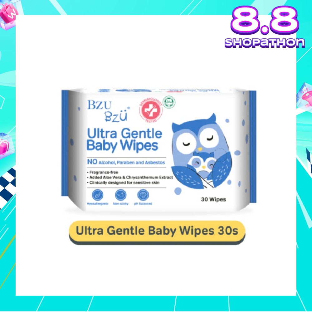 Ultra Gentle Baby Wipes (Designed For Sensitive Skin) 30s