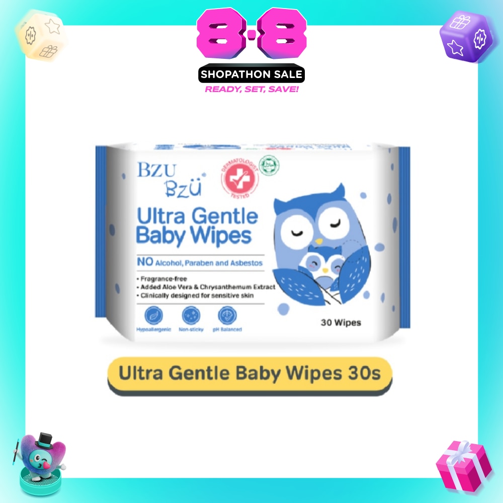 Ultra Gentle Baby Wipes (Designed For Sensitive Skin) 30s