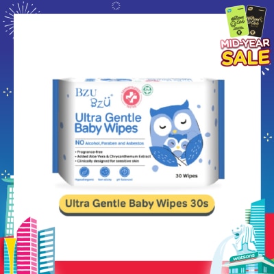 BZU BZU Ultra Gentle Baby Wipes (Designed For Sensitive Skin) 30s