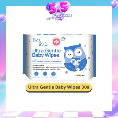 BZU BZU - Ultra Gentle Baby Wipes (Designed For Sensitive Skin) 30s