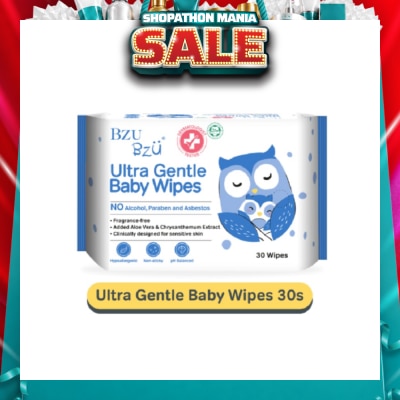 BZU BZU - Ultra Gentle Baby Wipes (Designed For Sensitive Skin) 30s