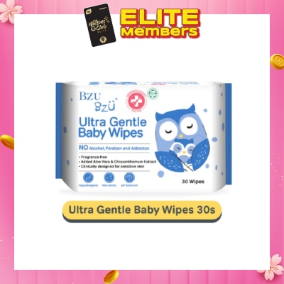 BZU BZU Ultra Gentle Baby Wipes (Designed For Sensitive Skin) 30s