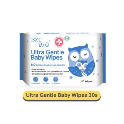 BZU BZU Ultra Gentle Baby Wipes (Designed For Sensitive Skin) 30s