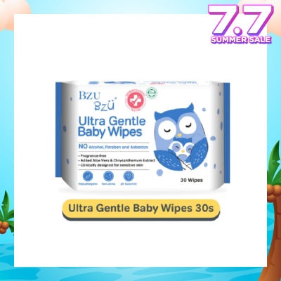 BZU BZU Ultra Gentle Baby Wipes (Designed For Sensitive Skin) 30s