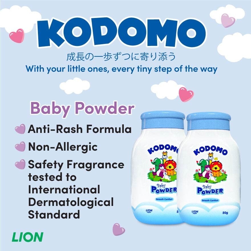 Baby Powder Twinpack Smooth Comfort (Keep Babies Smelling Fresh And Fragrant All Day Long) 50g X 2s