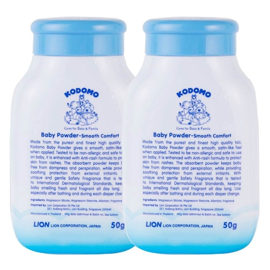 Baby Powder Twinpack Smooth Comfort (Keep Babies Smelling Fresh And Fragrant All Day Long) 50g X 2s