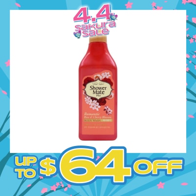 SHOWERMATE - Romantic Rose And Cherry Blossom Body Wash (Excellent For Relieving Skin Irritation, Moisturizes And Nourishes The Skin) 550g
