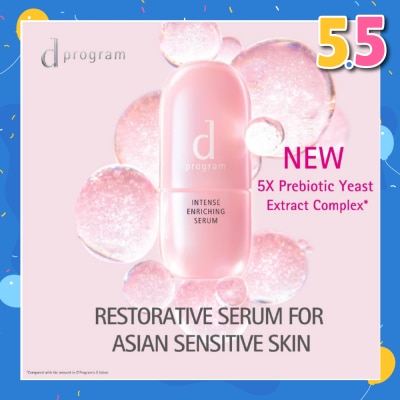 D PROGRAM Intense Enriching Serum (For Sensitive Skin, 24 Hours Long Lasting) 45ml