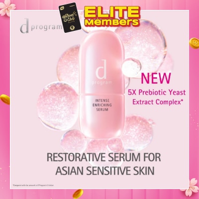 D PROGRAM Intense Enriching Serum (For Sensitive Skin, 24 Hours Long Lasting) 45ml
